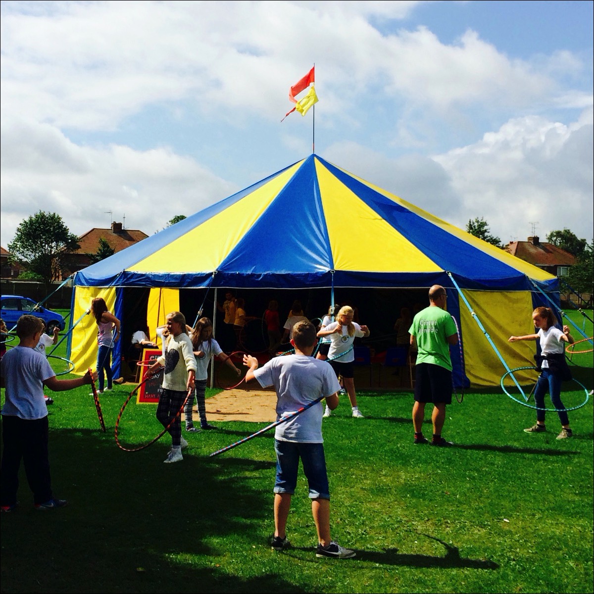 transition day ideas, fundraising ideas, big top days for events, mini big top