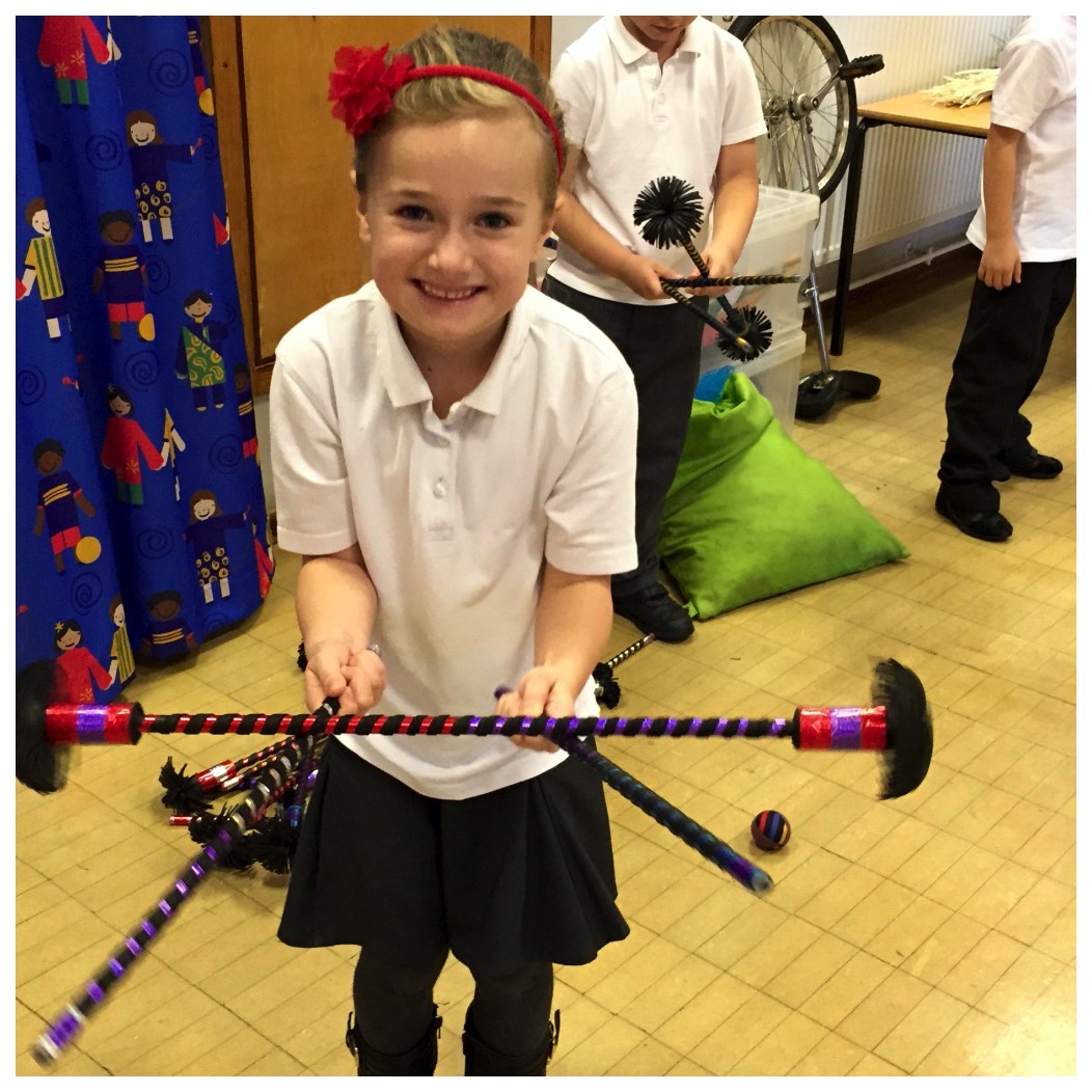 Circus skills workshops for schools with Circus Sensible